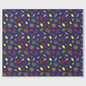 Papier Cadeau Vacances de Noël | Motif de vacances (Plat)