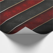 Papier Cadeau Vacances de Noël - rouges/noir avec des flocons de (Coin)