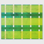 Papier Cadeau Vacances de Noël vert brillant (Plat)