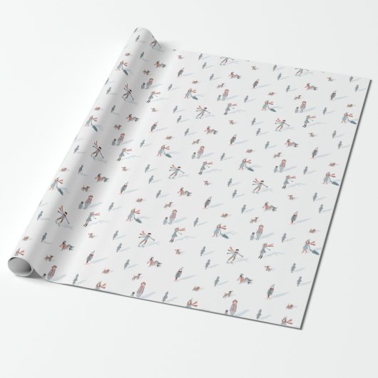Papier Cadeau Vacances de ski (Déroulé)