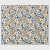 Papier Cadeau Vacances de style William Morris (Plat)