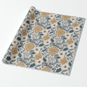 Papier Cadeau Vacances de style William Morris (Déroulé)