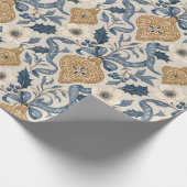 Papier Cadeau Vacances de style William Morris (Coin)