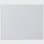 Papier Cadeau Vacances diagonales triées gris clair simple (Plat)