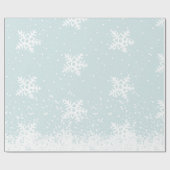 Papier Cadeau Vacances en baisse de neige de flocons de neige de (Plat)