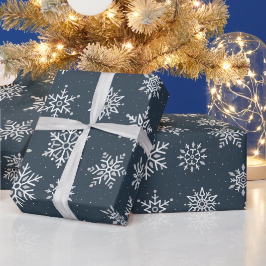 Papier Cadeau Vacances en bleu de la marine (Vacances)