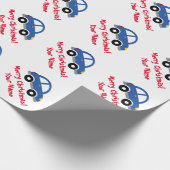 Papier Cadeau Vacances faites sur commande de Noël de voiture (Coin)