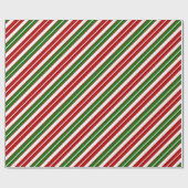 Papier Cadeau Vacances Grandes Noël rouge, blanc et vert (Plat)