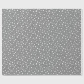 Papier Cadeau Vacances Gris et Blanc (Plat)