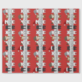 Papier Cadeau Vacances Kitty Cats Personnalisées (Plat)