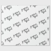 Papier Cadeau Vacances manuscrites de manuscrit de Joyeux Noel | (Plat)