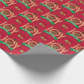 Papier Cadeau Vacances Noël | Joie au Motif écureuil (Coin)