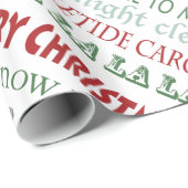 Papier Cadeau Vacances préférées de chansons de vacances de (Coin rond)