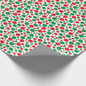 Papier Cadeau Vacances Red et Green Dot (Coin)