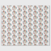 Papier Cadeau Vacances Rétro (Plat)