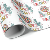 Papier Cadeau Vacances Rétro (Coin rond)