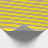 Papier Cadeau Vacances Rustique Kraft Lemon Jaune Large bande (Coin)