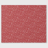 Papier Cadeau Vacances Simple Étoile Glimmers Rouge (Plat)