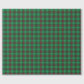 Papier Cadeau Vacances Tartan Vert Plaid Élégantes Traditionnell (Plat)