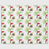 Papier Cadeau Vacances tropicales (Plat)