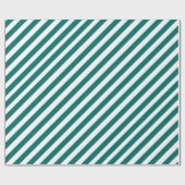 Papier Cadeau Vacances turquoise Vert Large bande (Plat)