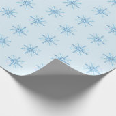 Papier Cadeau Vaccin Coronavirus 2021 Flocon de neige Noël (Coin)