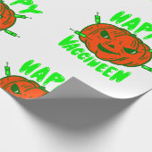 Papier Cadeau vaccin covid halloween citrouille vacciween (Coin)