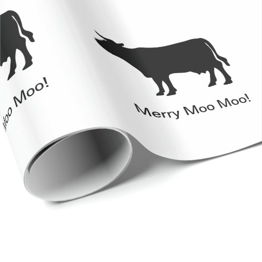 Papier Cadeau Vache (Coin rond)
