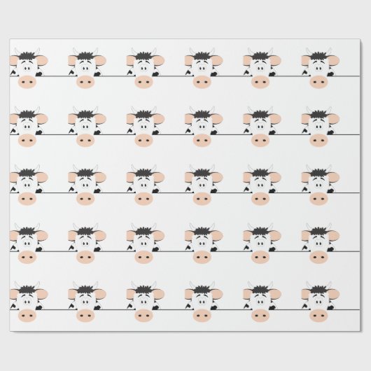 Papier Cadeau Vache (Plat)