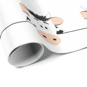Papier Cadeau Vache (Coin rond)