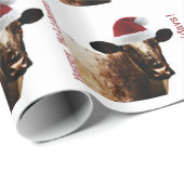 Papier Cadeau Vache à vacances (Coin rond)