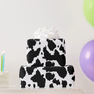 Papier Cadeau Vache Anniversaire de enfant cachée Imprimer