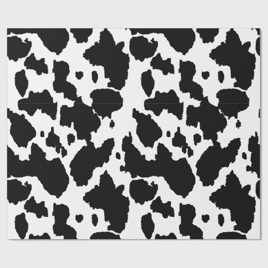 Papier Cadeau Vache Anniversaire de enfant cachée Imprimer (Plat)