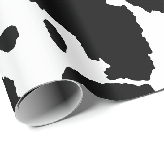 Papier Cadeau Vache Anniversaire de enfant cachée Imprimer (Coin rond)