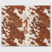 Papier Cadeau Vache blanche Brown (Plat)