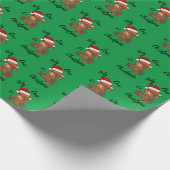 Papier Cadeau Vache c'est du papier d'emballage de Noël (Coin)