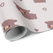 Papier Cadeau Vache de Dexter (Coin rond)