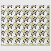 Papier Cadeau Vache de lait caricaturé (Plat)