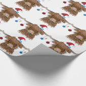 Papier Cadeau Vache de Noël (Coin)