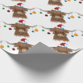 Papier Cadeau Vache de Noël (Coin)