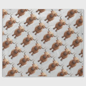 Papier Cadeau Vache des Hautes Terres (Plat)