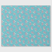Papier Cadeau Vache et poulet Super Vache Motif (Plat)