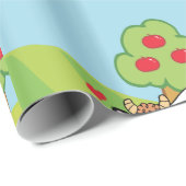 Papier Cadeau Vache Et Veau (Coin rond)