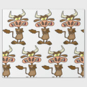 Papier Cadeau Vache folle (Plat)
