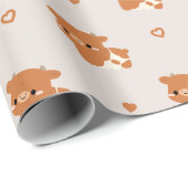 Papier Cadeau Vache Hereford (Coin rond)