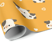 Papier Cadeau Vache Holstein (Coin rond)