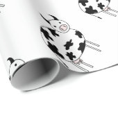 Papier Cadeau Vache illustrée (Coin rond)