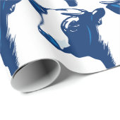 Papier Cadeau Vache l'animal (Coin rond)