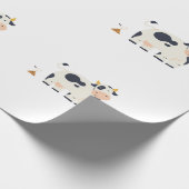 Papier cadeau « Vache lunatique » (Coin)