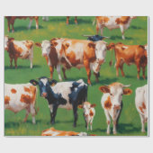 Papier Cadeau Vache mûre (Plat)